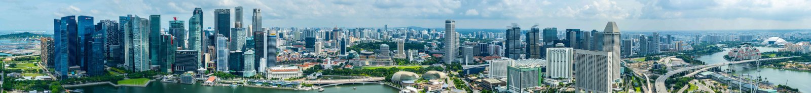 Full panoramic view of the Singapore skyline from World Cities Summit 2026